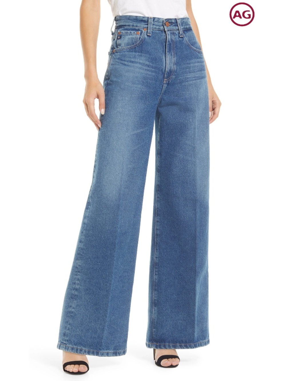 AG ADRIANO GOLDSCHMIED NWT DEVEN HIGH RISE WIDE LEG REPUBLIC JEAN. SIZE 26